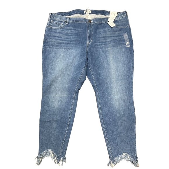 Lane Bryant 28 Super Stretch Signature Fit Skinny Jeans Mid-Rise Flex Waistband - Picture 16 of 16